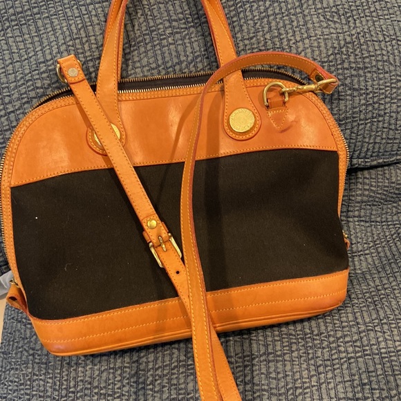 Dooney & Bourke. Original D&B leather & canvas satchel - Picture 5 of 10